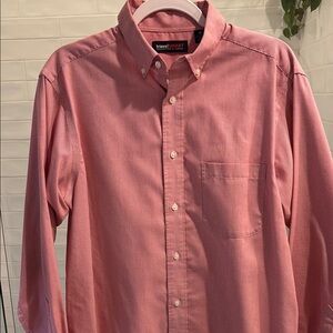 Men's Red Button-Down Shirt